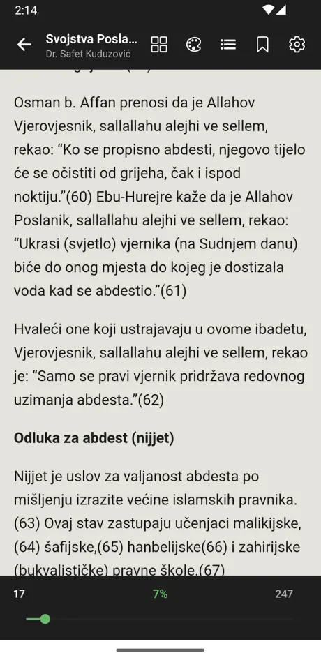 Prikaz ekrana aplikacije Kutubhana - islamske knjige (3)