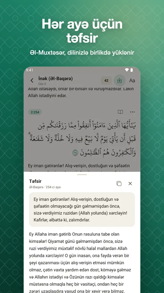 Hər ayə üçün təfsir. Əl-Muxtəsər, dilinizlə birlikdə yüklənir